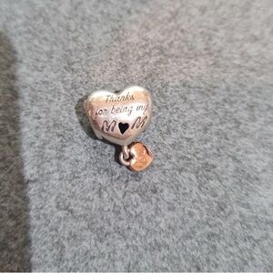 Pandora Thanks for being my MOM Dangle Heart Charm